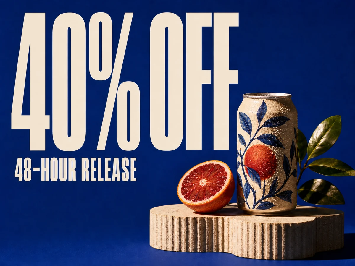 After example for Change text in an image when the offer changed but the design didn't: 40% OFF