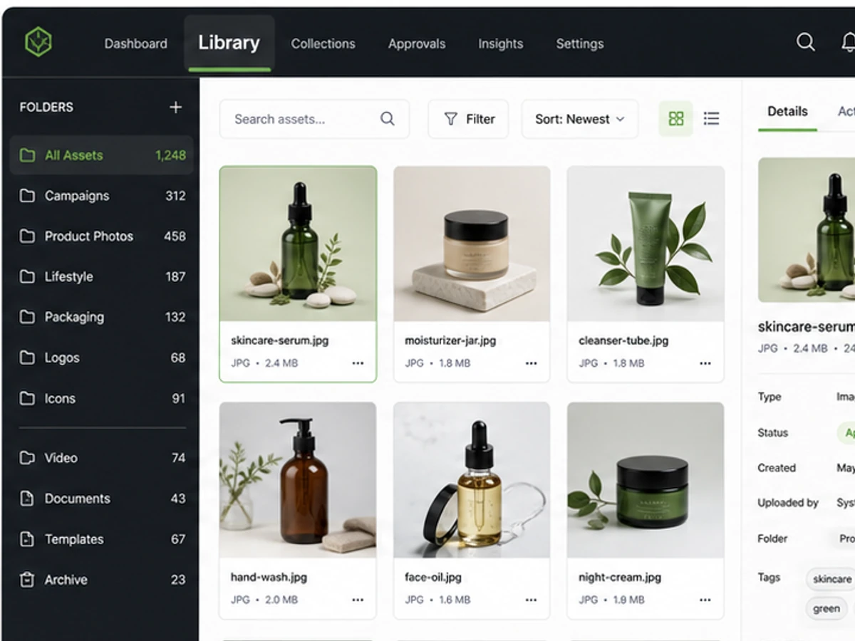Before example for Edit text in screenshot for an internal UI naming option: Library